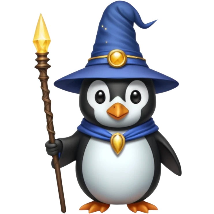 Penguin Wizard emoji