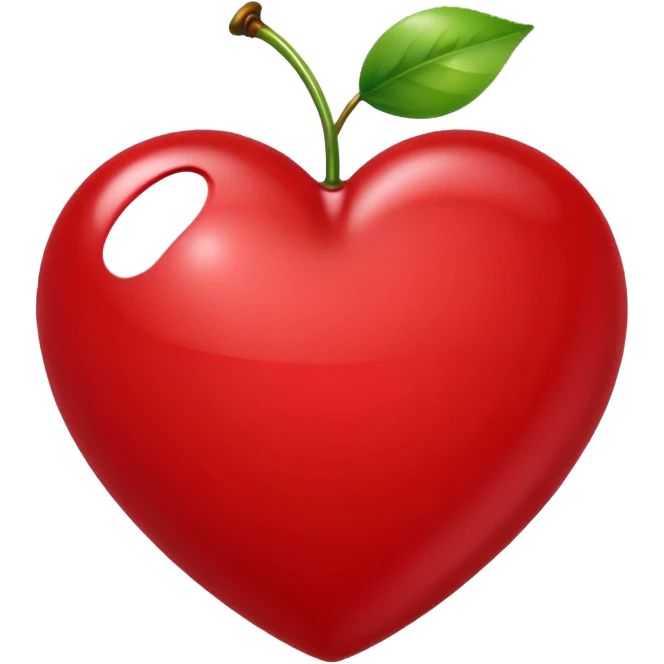 cherry themed heart emoji