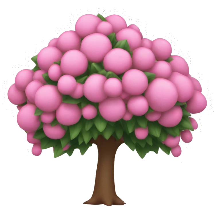 Arbol de navidad rosado emoji