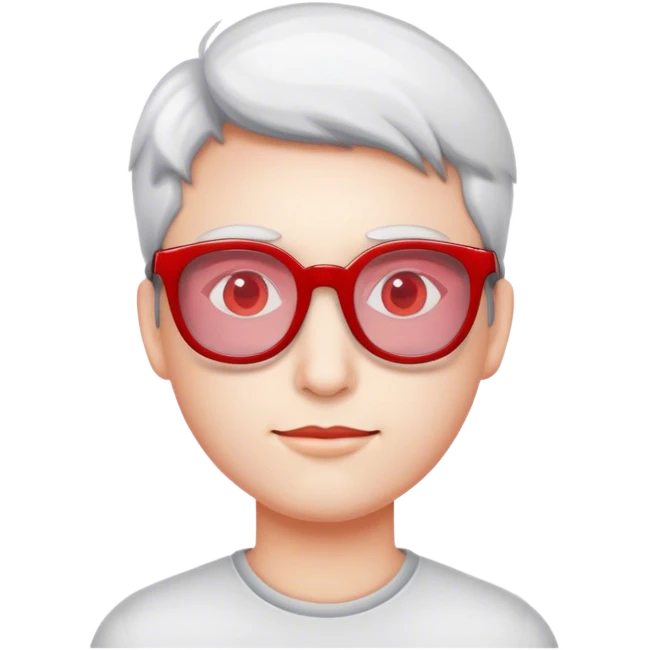 red tinted glasses  emoji