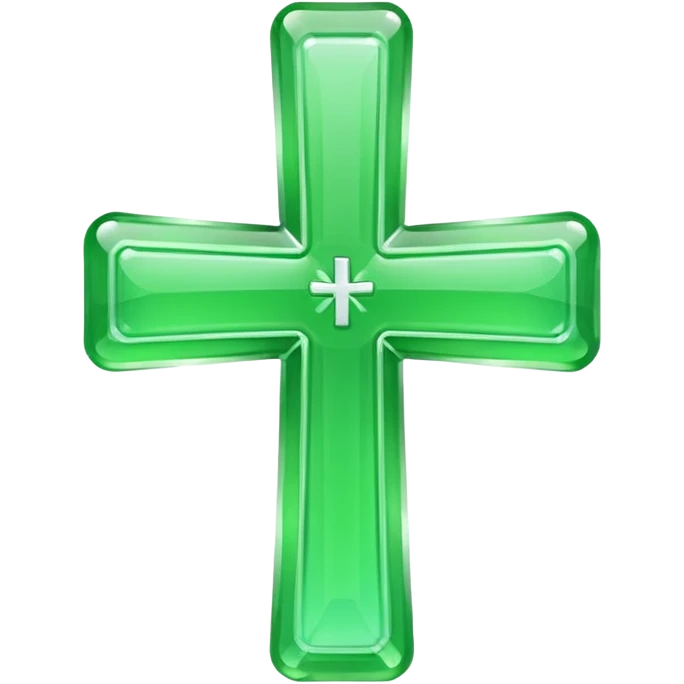 green pharmacy cross emoji
