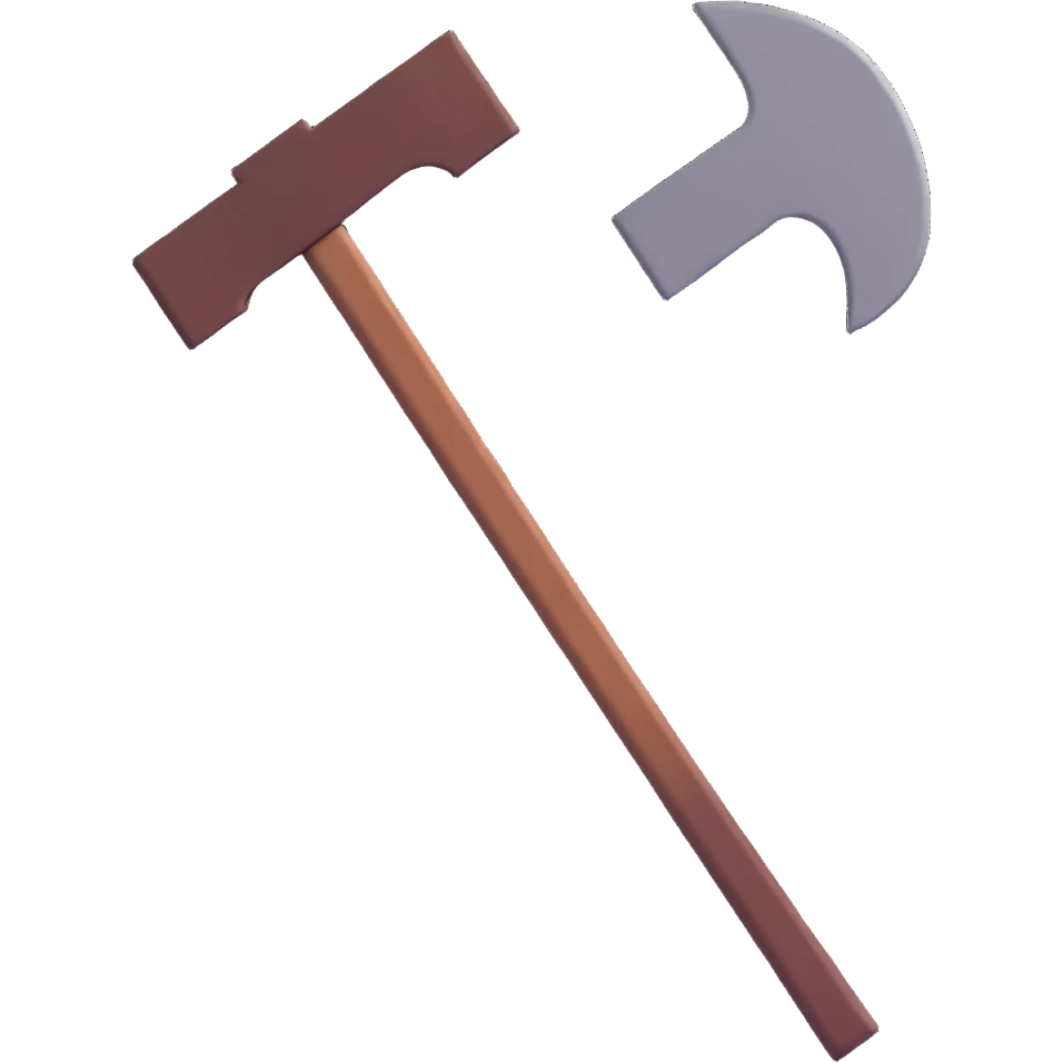 Minecraft pickaxe emoji