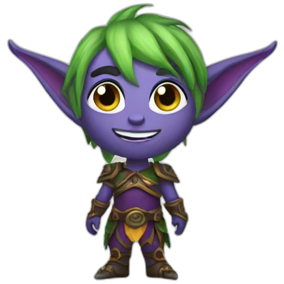 A night elf emoji