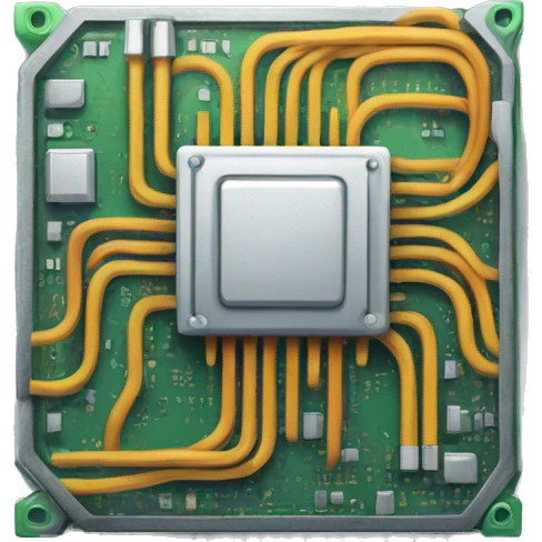 a central processing unit (CPU) emoji