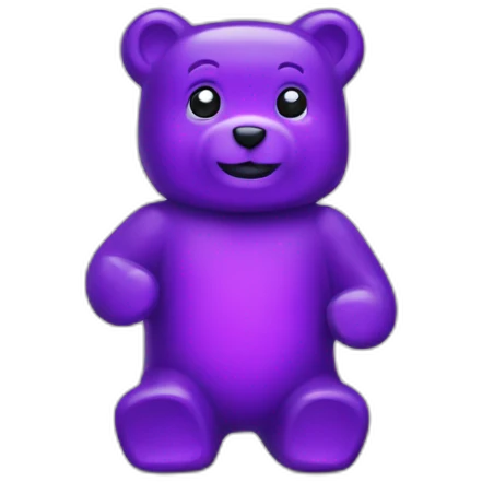 purple gummy bear emoji