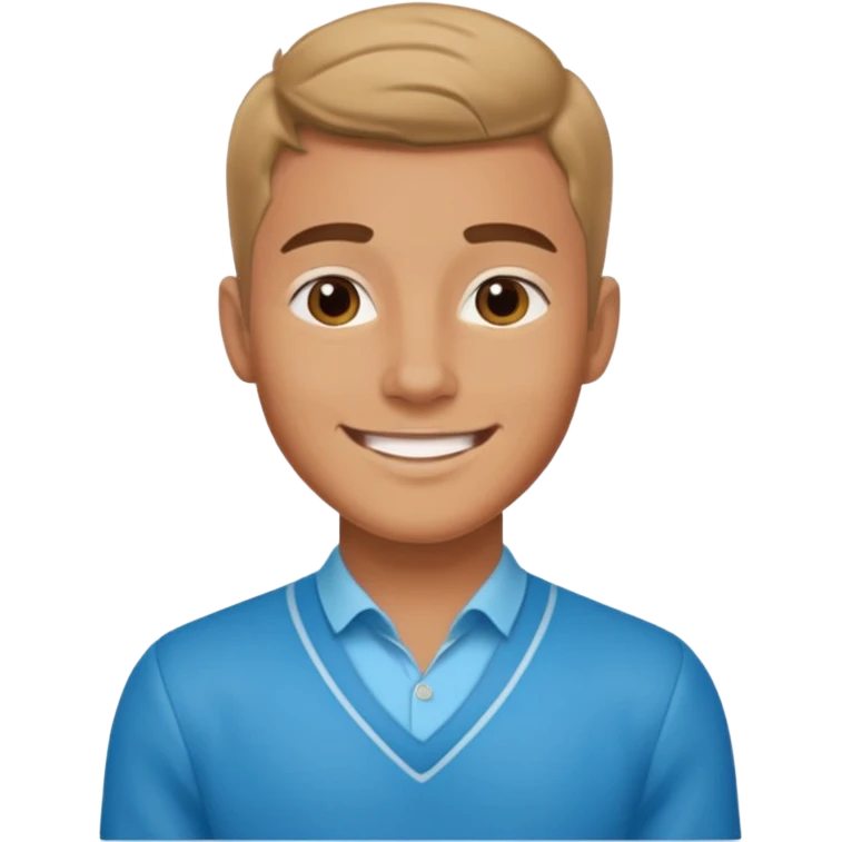 شاب جميل يرتدي ملابس نابولي emoji