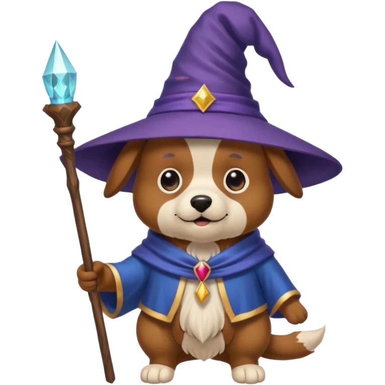 Dog wizard emoji