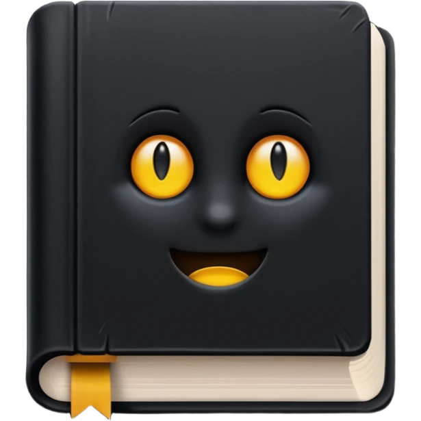 book with completely black pages emoji