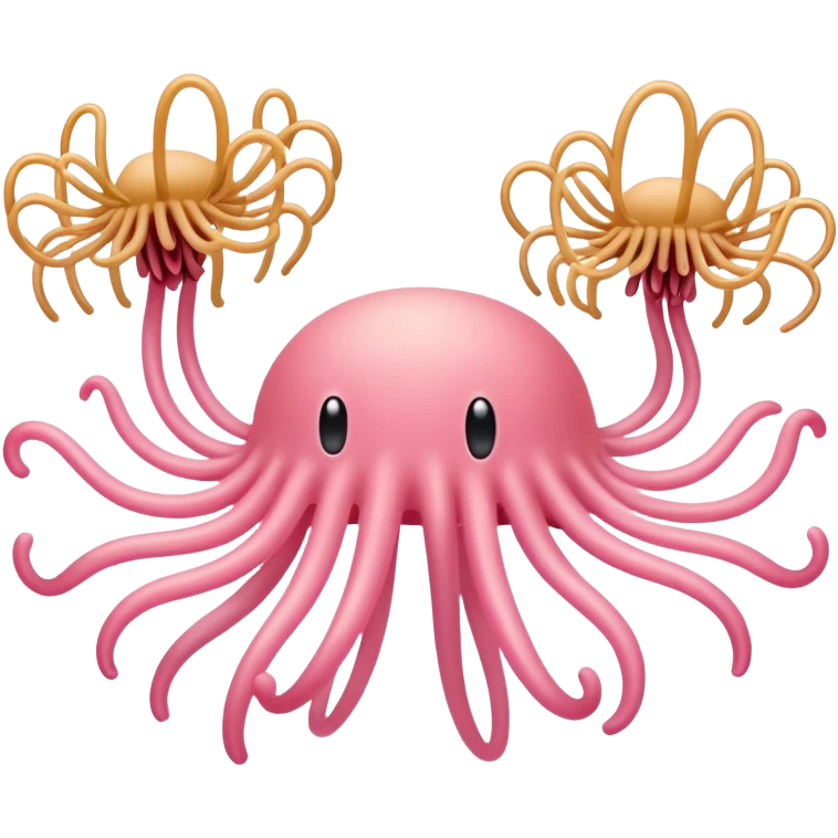 pink flying spaghetti  emoji