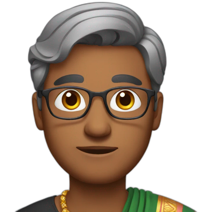 Man in saree emoji