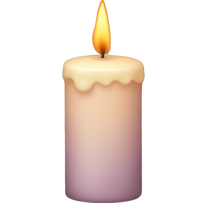 Powder-colored candle emoji