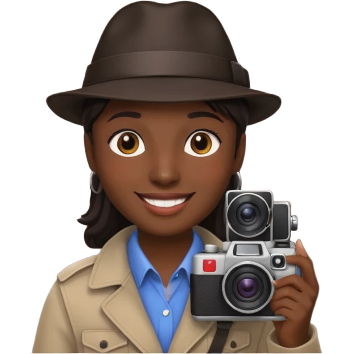 black Street Photographer emoji