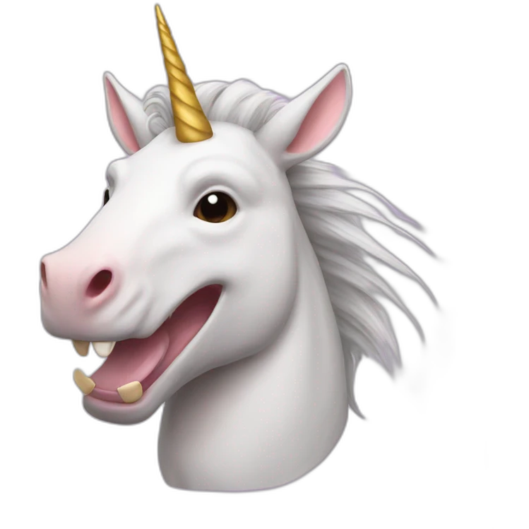 Unicorn merged with rat emoji