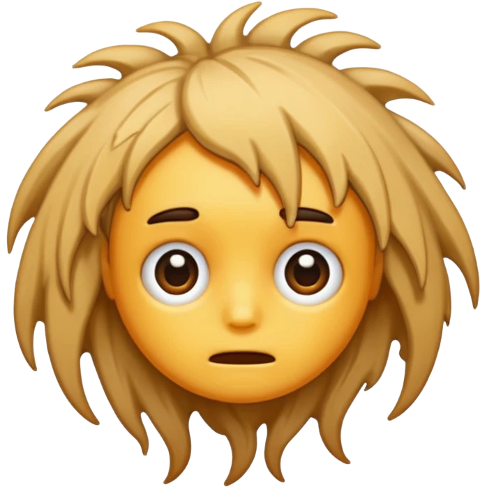 dead hair  emoji