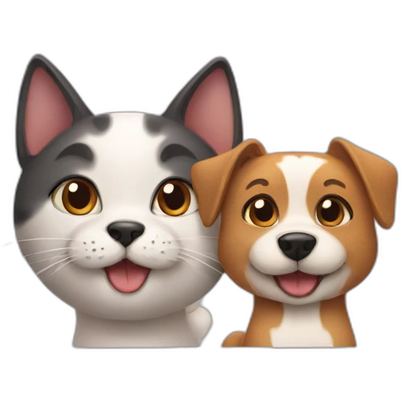 cat and dog emoji