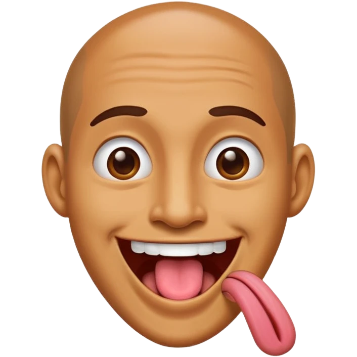 man with long toungue  emoji