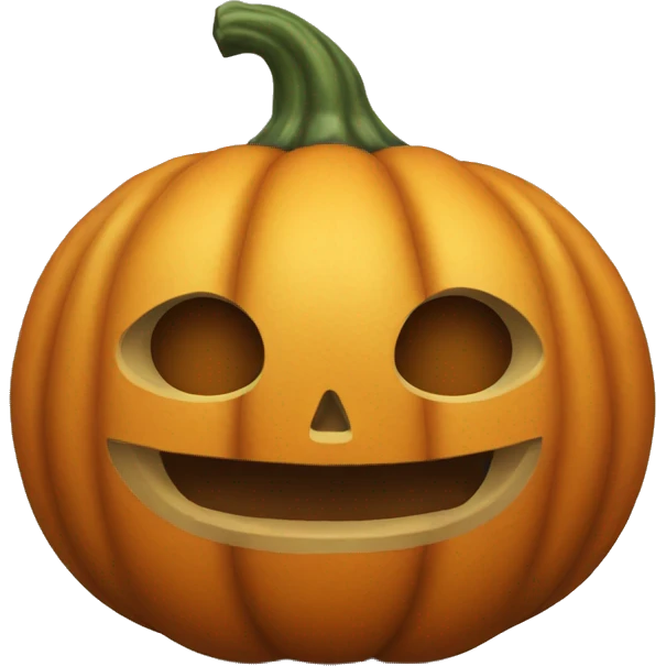 Pumpkin realistic emoji