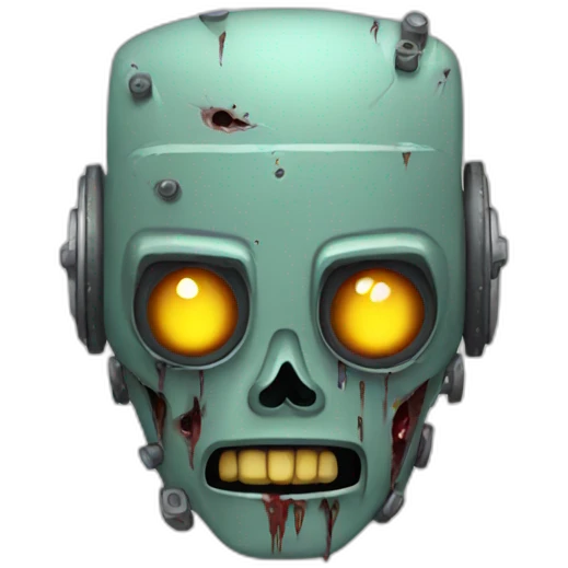 Robot zombie emoji