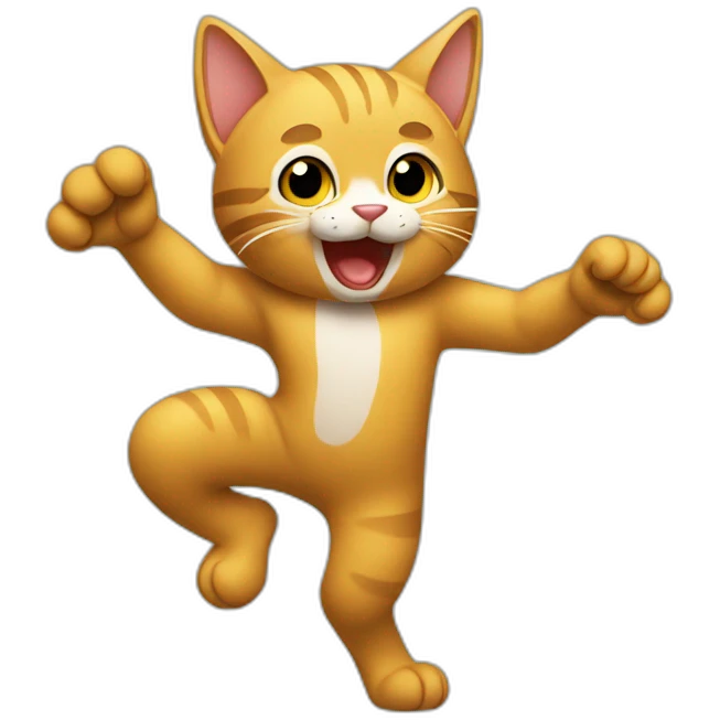 Gato bailando emoji
