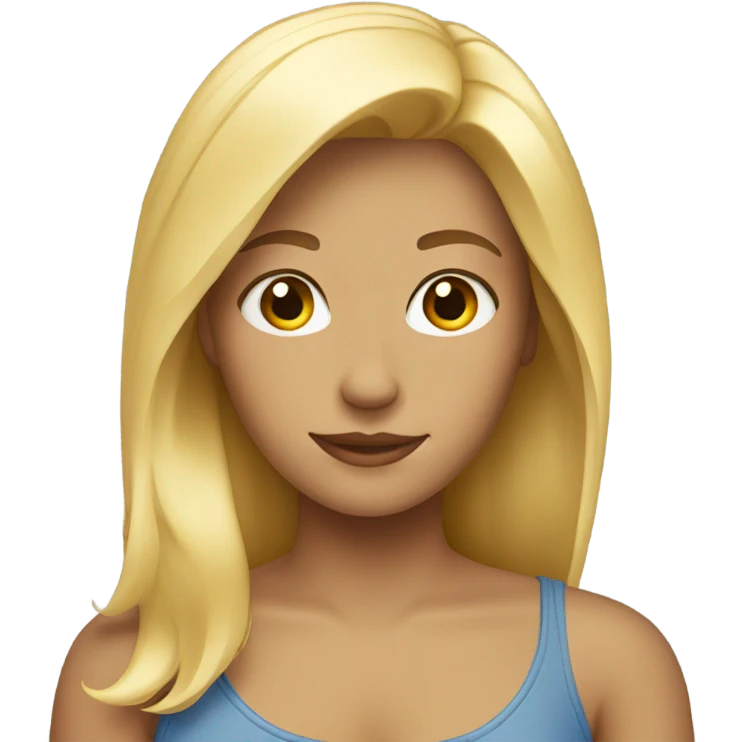 Blond girl emoji