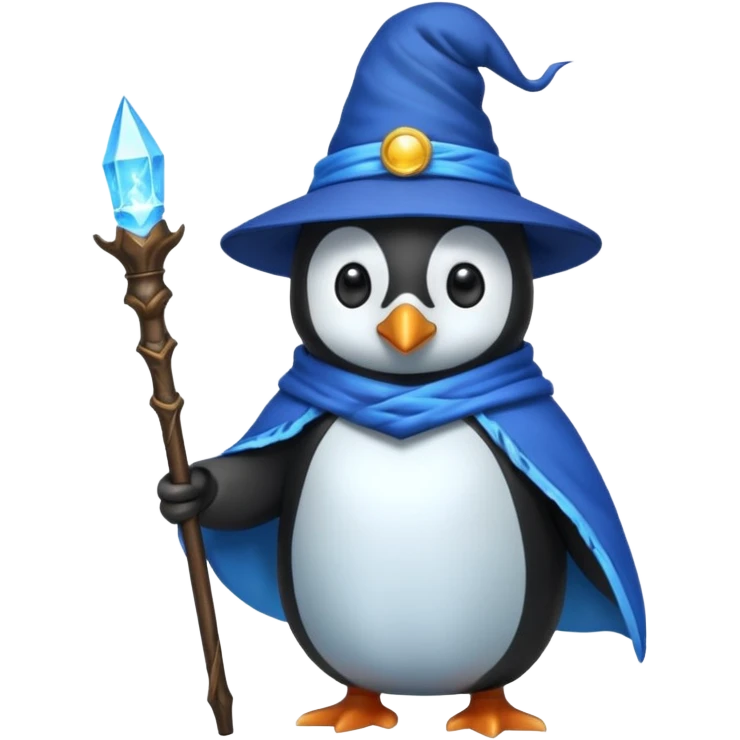 Penguin Wizard emoji