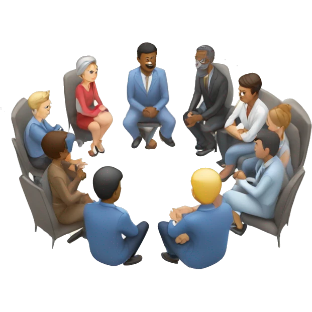 Group coaching support circle  emoji