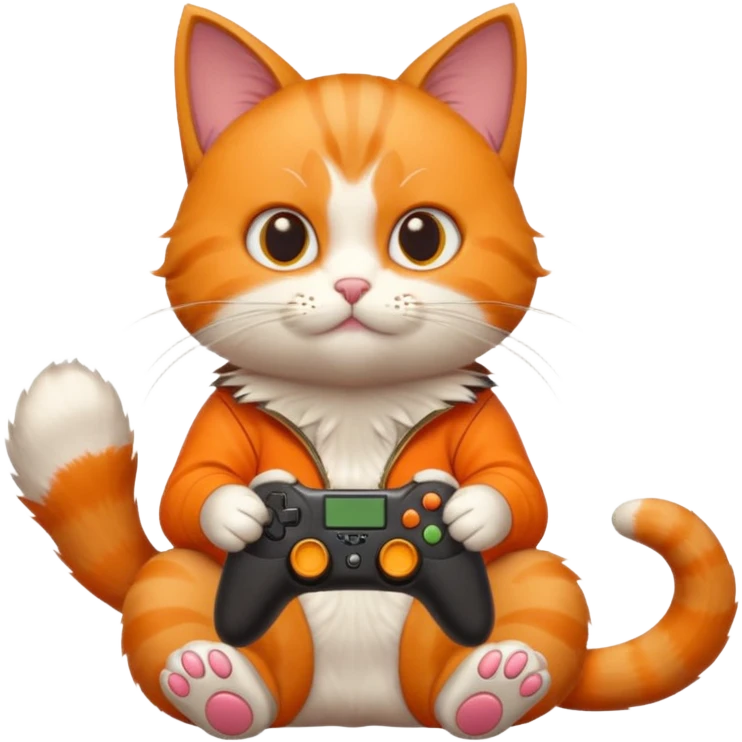 A cat playing videogames emoji