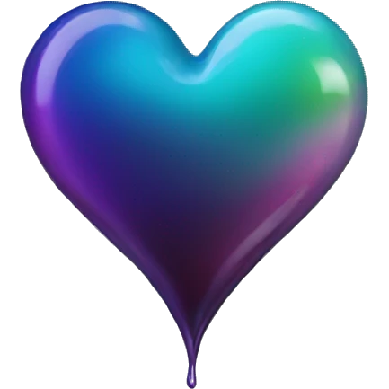 oil-slick heart emoji