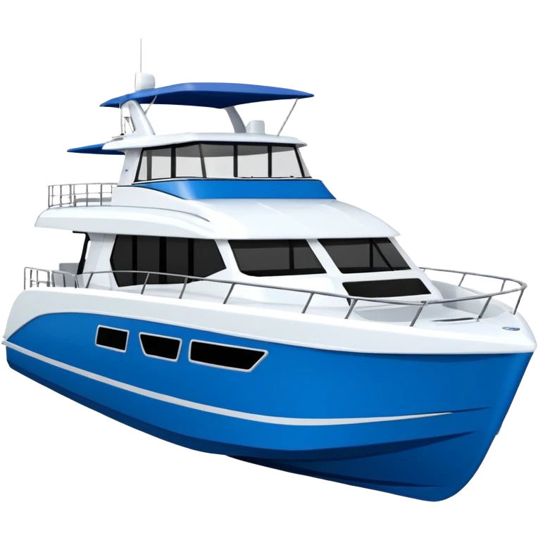 a lagoon SIXTY 7 power catamaran with no wording on it facing to the right  emoji