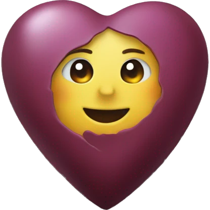 Heart in Bordeaux  emoji