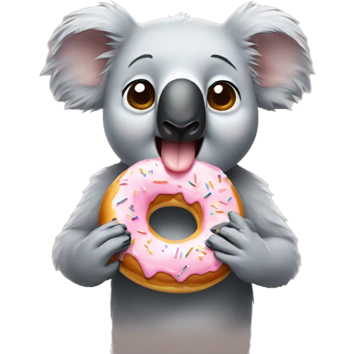 Koala comiendo donut emoji