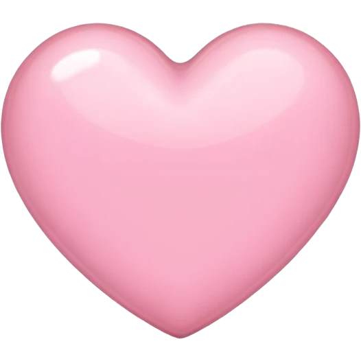 coração rosa claro emoji