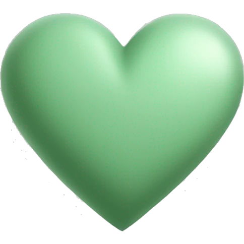 Sage green heart emoji