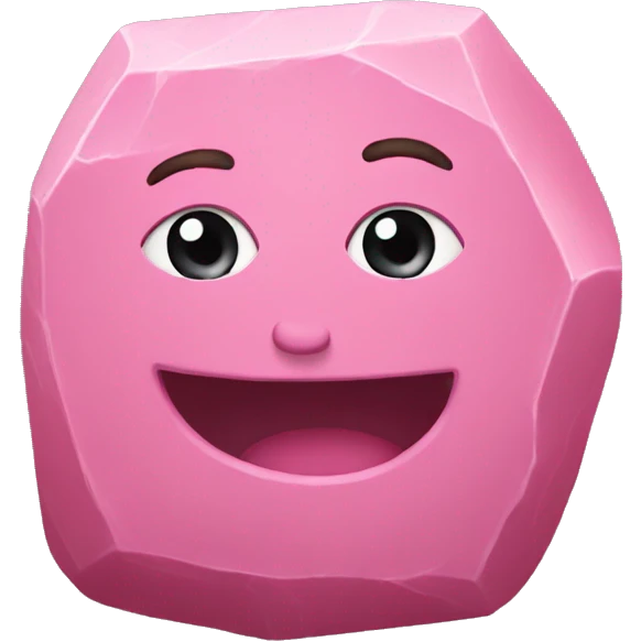 pink rock emoji