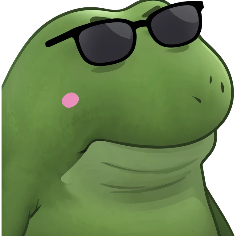 green goopy emoji character inspired by Slimer from Ghostbusters, representing AI slop, blobby, messy, a bit silly, mischievous expression emoji
