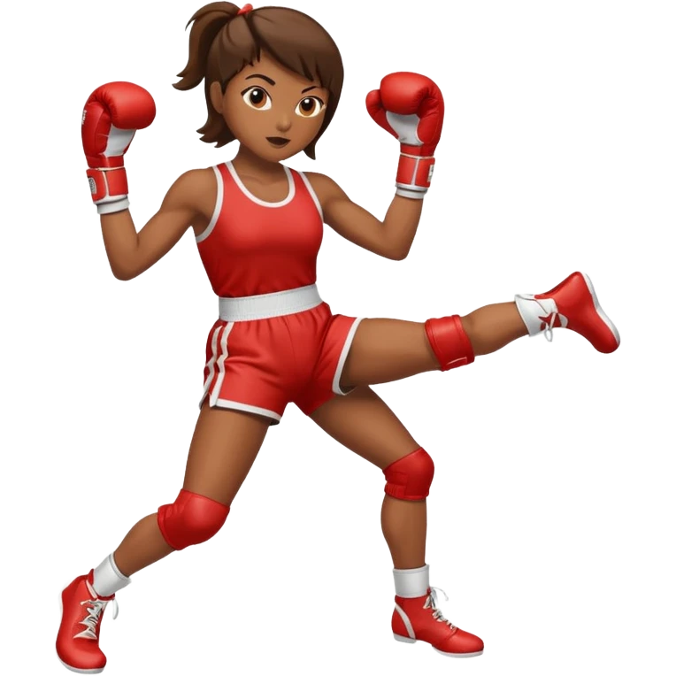 womanthai boxing wear boxing suit hit click high legs emoji
