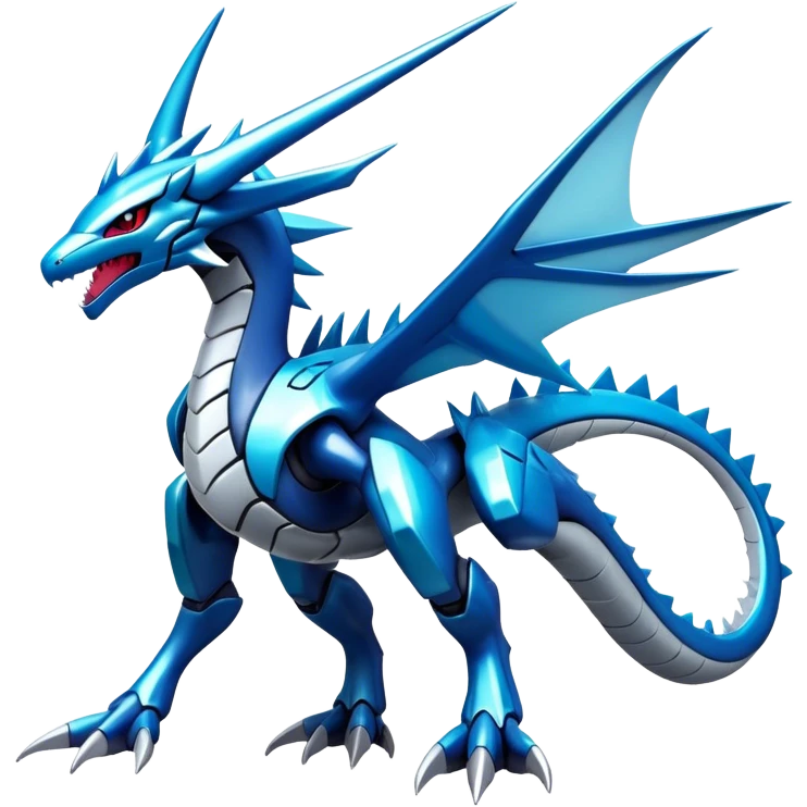  Cool Edgy Shiny Futuristic Ethereal Legendary Dialga-Digimon-Salamence-Kyurem-hybrid full body emoji