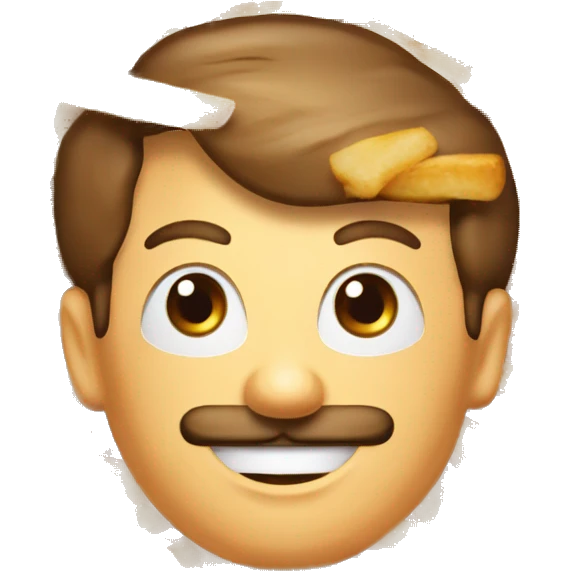 poutine mangeant du poutine emoji