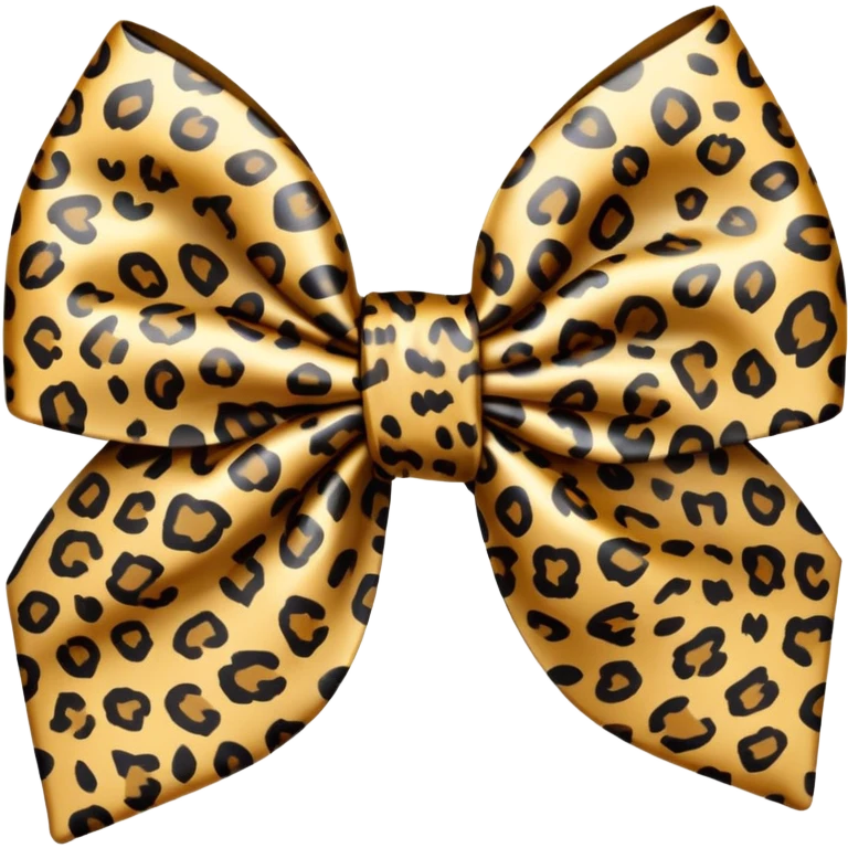 leopard print bow emoji