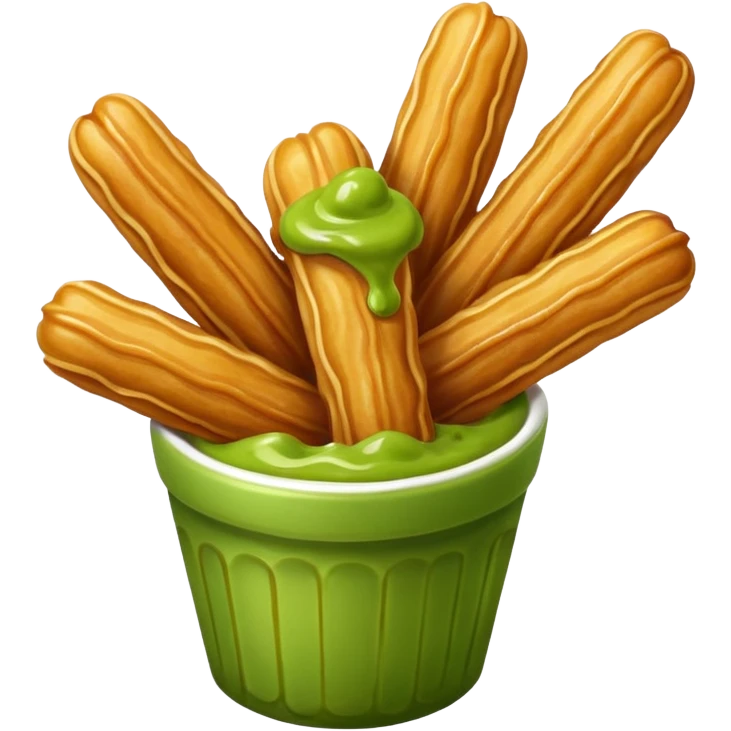 churros and matcha sauce emoji