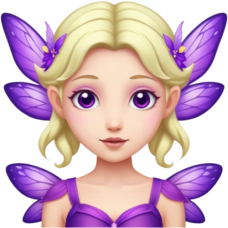 fairy in purple outfit emoji