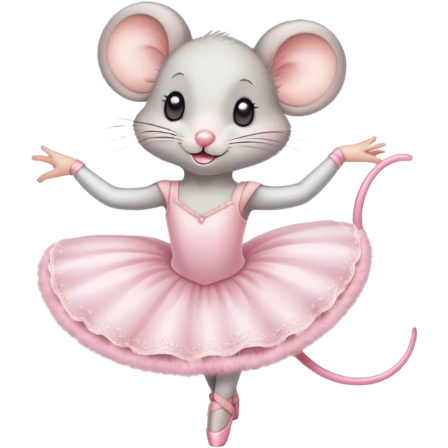 Ballerina mouse  emoji