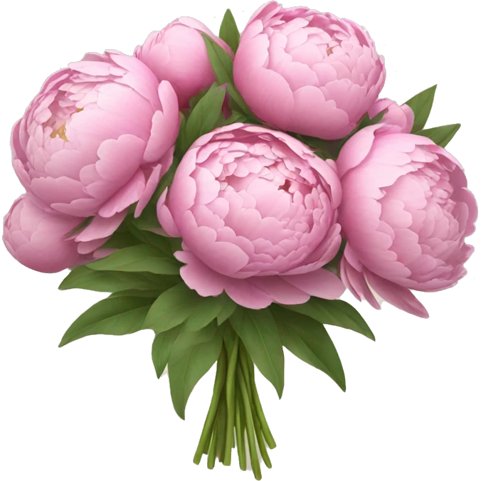 Peony bouquet emoji