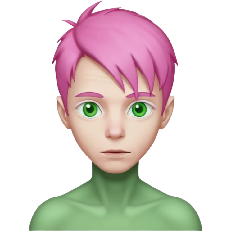 pink haired alien guy emoji