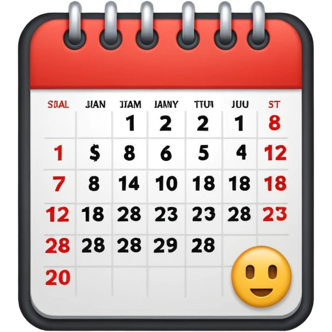 calendar emoji with $61 over the calendar emoji