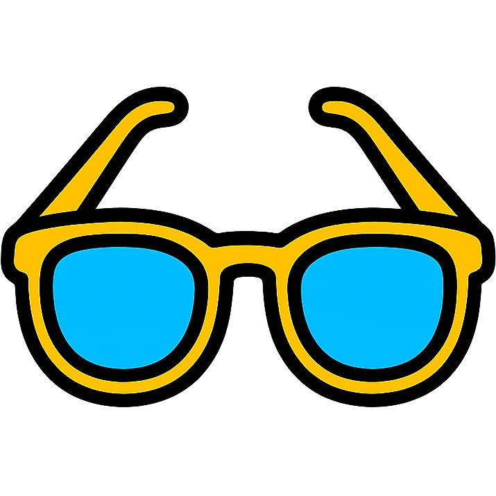 a pair of sunglasses emoji