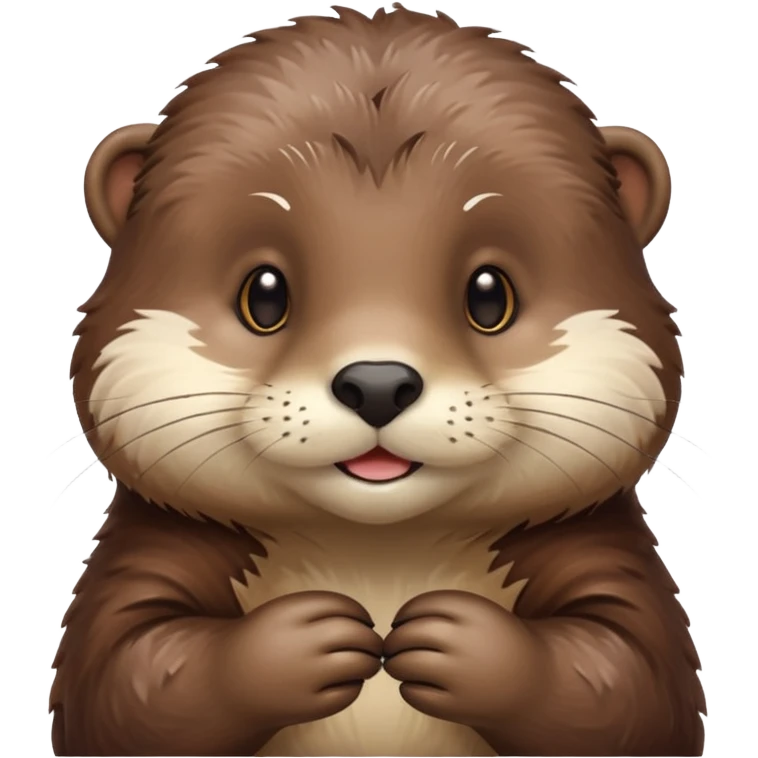 Otter in love  emoji