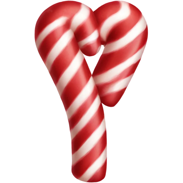  Candy cane heart emoji