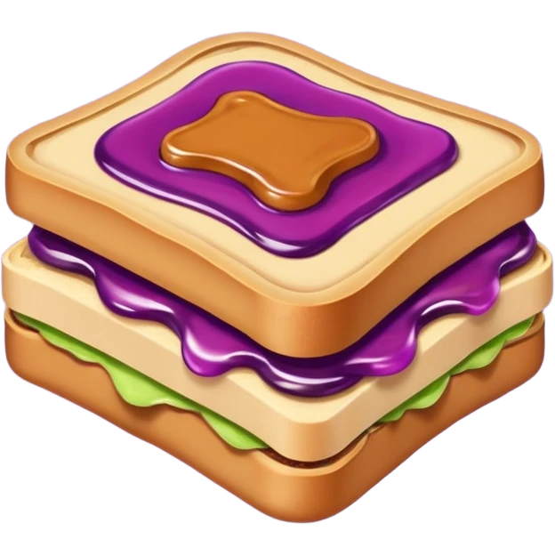 Peanut butter and jelly ￼ emoji