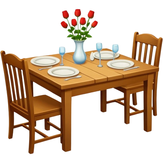 Dinner table emoji